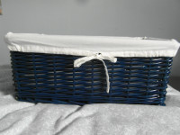 Navy lined Basket