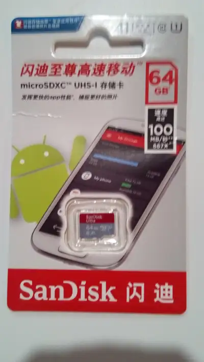 Sandisk Micro SD Cards Class 10 U1, 64gb, 128gb, View more