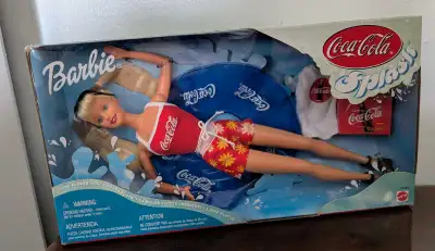 1999 Coca-Cola Splash Barbie doll by Mattel. #25590 Never Opened. In Original Box. The doll has blon...