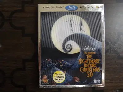 "The Nightmare Before Christmas 3D" Blu-ray 3D + Blu-ray + DVD + Digital Copy I have for sale Walt D...
