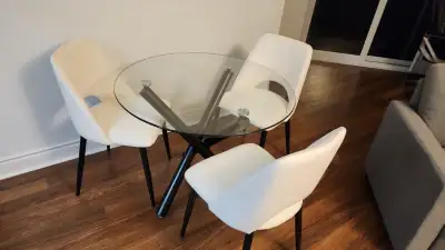 Round Dining Table Black - Glass Round Tables Pedestal Base, View more