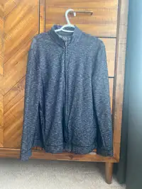 Armani Exchange navy zip up sweater 
