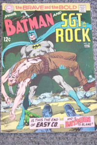 BATMAN AND SGT ROCK COMICS NO.84 JUILLET 1969