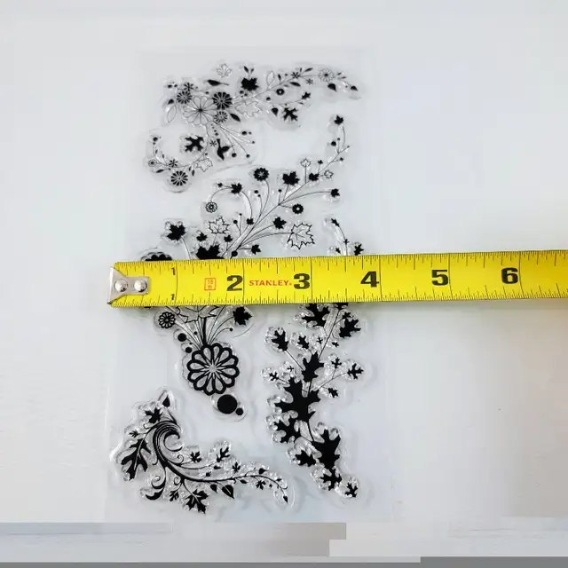 Fall Leaves Clear Stamps Inkadinkado Foliage Trails Flourish Pap in Hobbies & Crafts in Strathcona County - Image 5