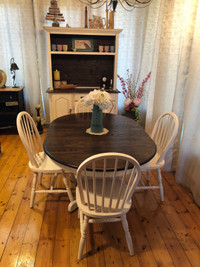 Restored&Refinished OAK Pedestal TABLE, Distressed & MUCH MORE!