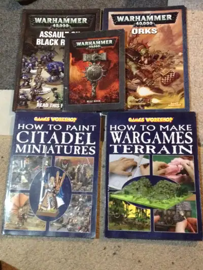 Warhammer 40,000 + Games Workshop Books [How To - ALL 5 BOOKS], View more