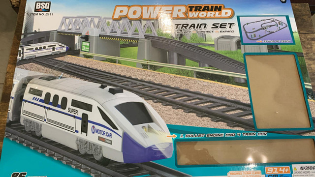 NEW Electric Train Set for Kids with Long Tracks in Toys & Games in Windsor Region - Image 2