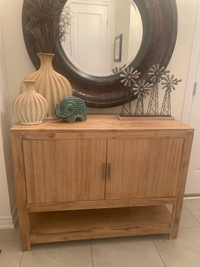 Natural Wood Buffet / Hutch from Bouclair Home!
