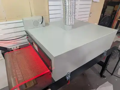 Conveyor Belt Dryer for Screen Printing., View more