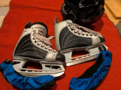 kid skate size 1 with Reebok helmet , View more
