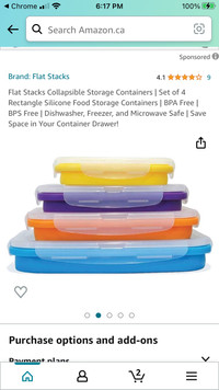 Stackable silicone containers 