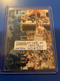 Michael Jordan 1995 Upper Deck THEN NOW #359 NBA Showcase 267