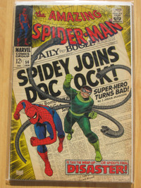 MARVEL COMICS Book AMAZING SPIDERMAN # 56 - VINTAGE 1968 Dr Oct