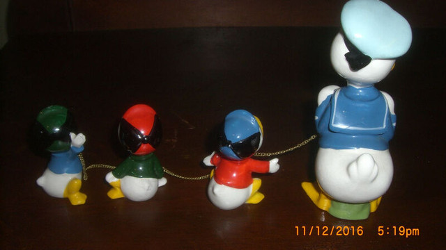 1950's Walt Disney WD48 Donald Duck with Nephews Figurine in Arts & Collectibles in Sunshine Coast - Image 3