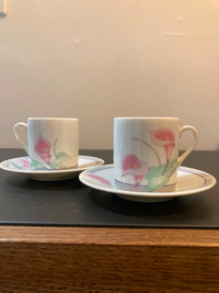 Awesome Pair of Vintage Espresso Cups 1980s MADE in JAPAN