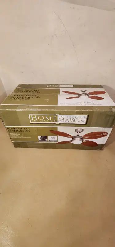 New Home Collection Scandinavian 42in Reversible Ceiling Fan wit, View more