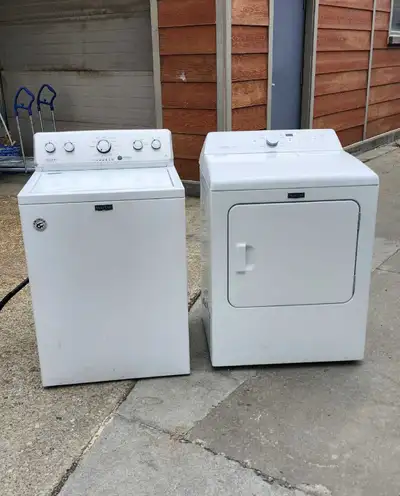Combo set washer and dryer Maytag 27"., View more