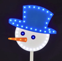 Brandnew Snowman Marquee 48 LED stake light Christmas sign