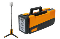 Battery-powered 16k lumens portable floodlight + tripod
