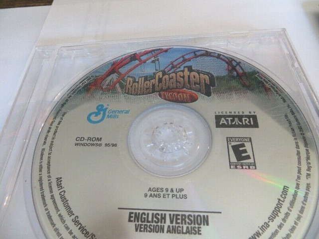 ROLLER COASTER TYCOON FOR PC in PC Games in Belleville