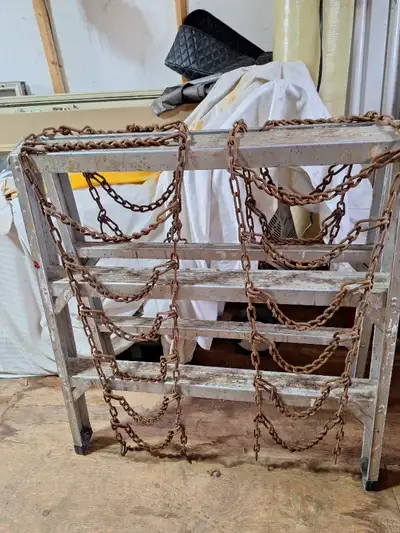 Riding mower - snowblower wheel chains, View more