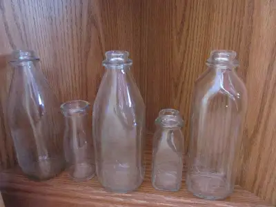 BOUTEILLES DE LAIT VINTAGE ANTIQUE, View more