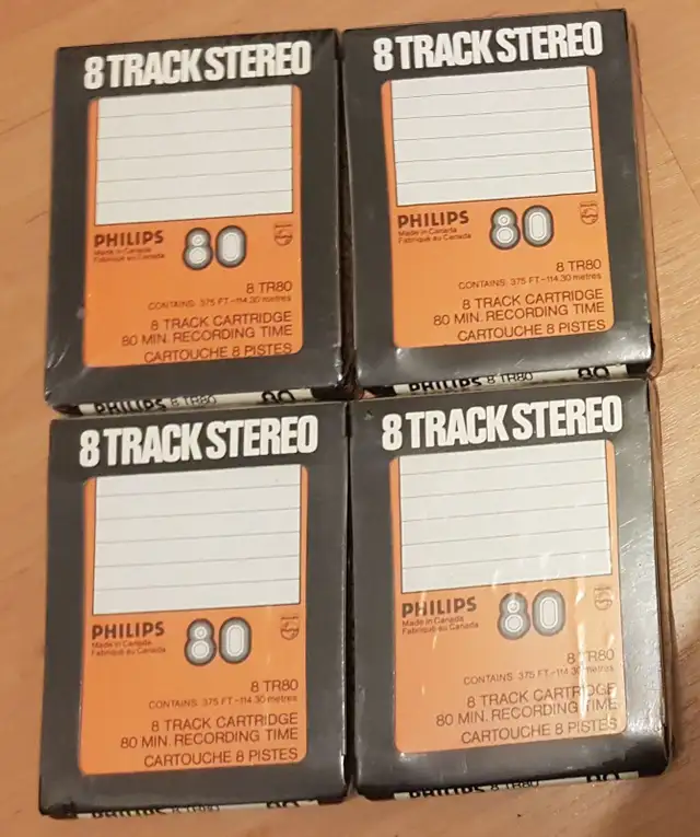 8 track player, blank tapes, cassette adaptors in Stereo Systems & Home Theatre in Sudbury - Image 4