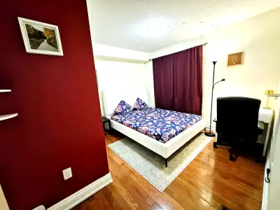 IN A HOUSE- Complete Ground Floor Luxury 1-bedroom Unit with Parking- Backyard Access + Separate Ent...