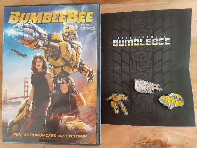 DvD - Bumblebee + 3 épinglettes (3 pins) dans CD, DVD et Blu-ray  à Ouest de l’Île - Image 2