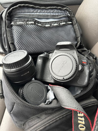 Canon T3i Camera with 3 lenses 50mm, 18-55 and zoom 250mm