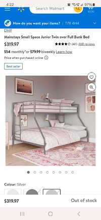 Twin/double bunkbed, frame only!