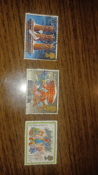 UK Christmas Stamps Used