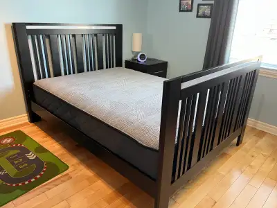 Bassinette convertible en lit double Dutailier – 150$, View more