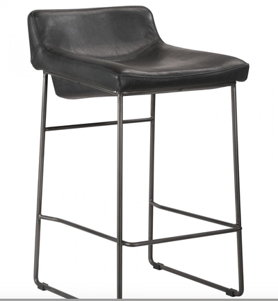 Leather counter stool from LD Shoppe - 1 available, View more