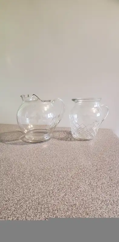 2 Sophisticated Creamers/Jugs/Decanters, View more