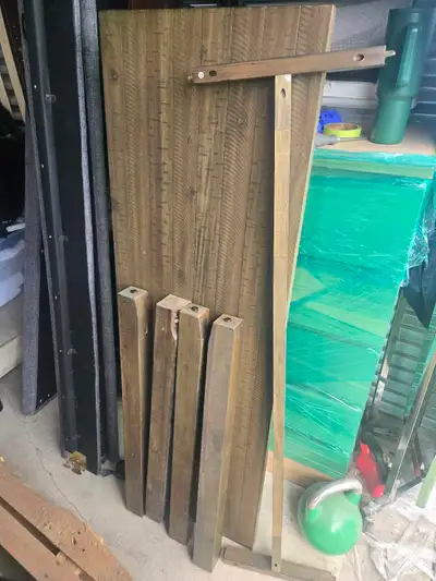 Rustic wood table $100 OBO!, View more
