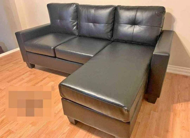 New Leather And Fabric Sofa available in Grey And Black color in Couches & Futons in Oshawa / Durham Region - Image 2