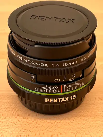 SMC Pentax-DA 15mm F4 ED AL Limited Lens., View more