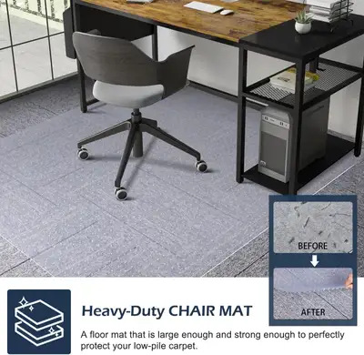 Chair Mat for Carpet, SALLOUS 46" x 60" Office Chair Mat for Car, View more
