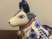 Vintage Delft Blue Small Cow MILK CREAM Pitcher Made in HOLLAND