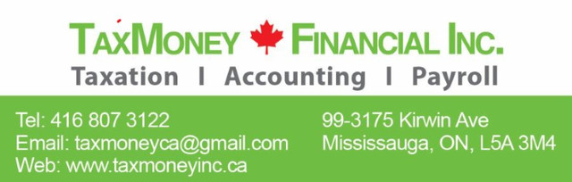Tax returns Preparation for personal, corporate, self-employment in Financial & Legal in Mississauga / Peel Region