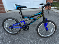 Supercycle Momentum Youth Dual-Suspension Mountain Bike, 20-in,