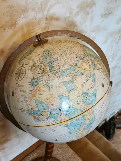 *~ Vintage Globemaster Replogle 12” Globe W/ Stand Floor Globe ~ * *~ SELLING FOR $175.00 ~ WAS SELL...