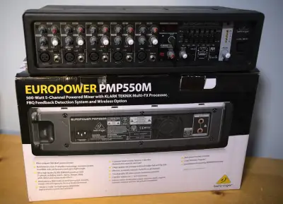[Like New] Behringer PMP550M Europower 500W 5-Channel Mixer, View more