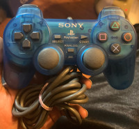 Clear Blue PlayStation Controller