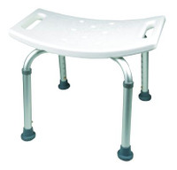 ProBasics Shower Chair without Back, 250lb Weight Capacity BSC