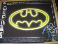 Brand New~DC Comics Batman Yellow Neon Light Sign Lamp Boxed