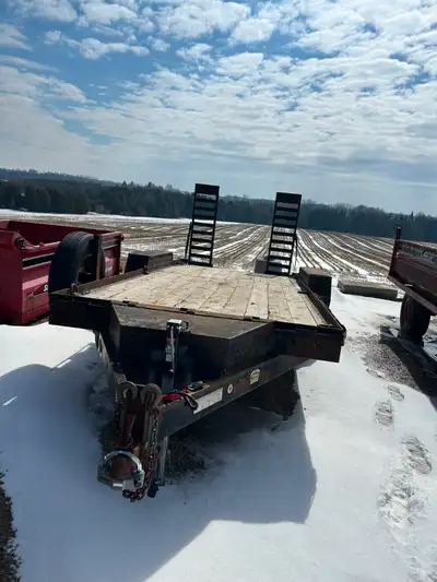 18ft JDJ equipment/float trailer in good working condition. the trailer has served us well, and we j...