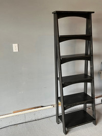 Decorative wooden ladder shelf