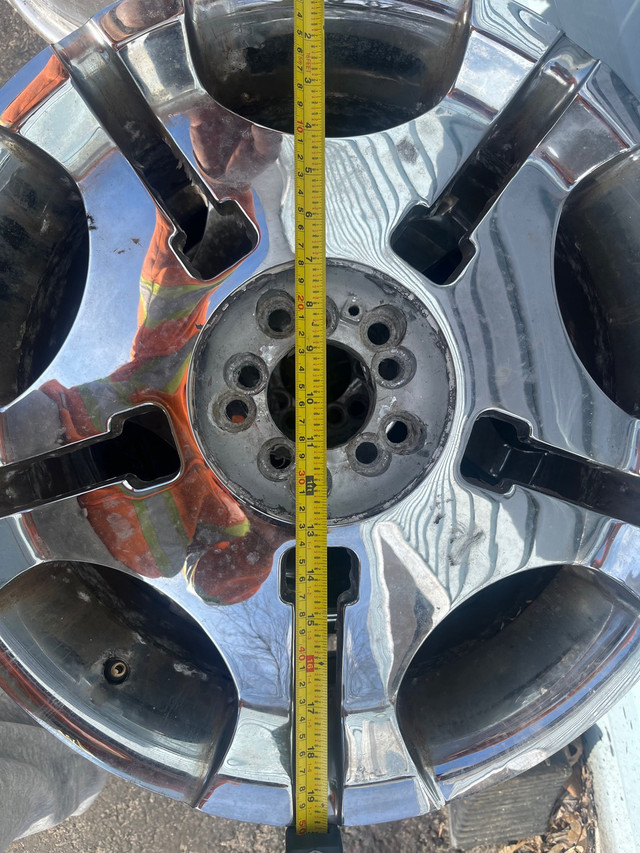5x4.5 chrome rims  in Tires & Rims in Belleville - Image 3